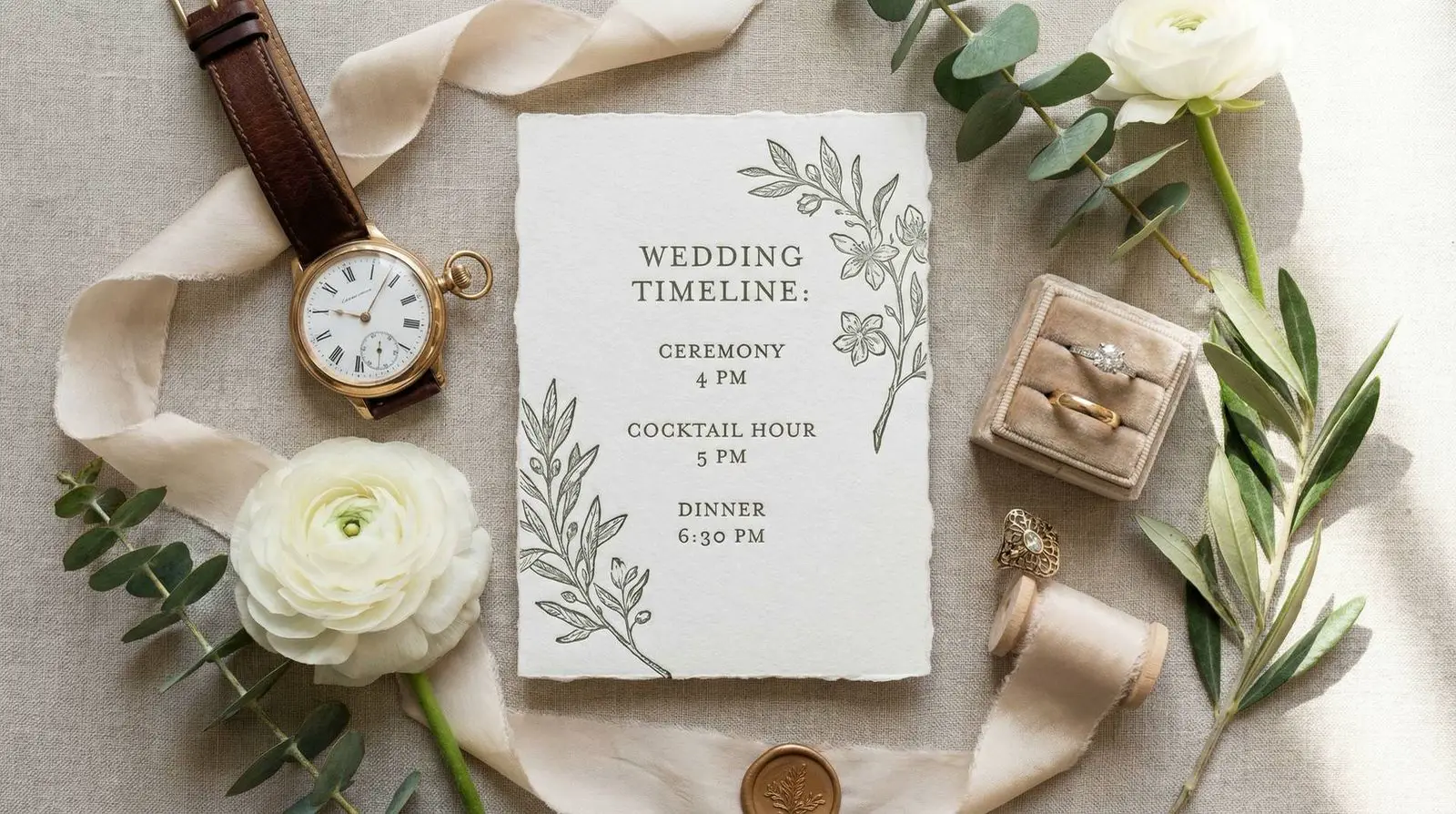 How to Create a Wedding Timeline for Better Photos