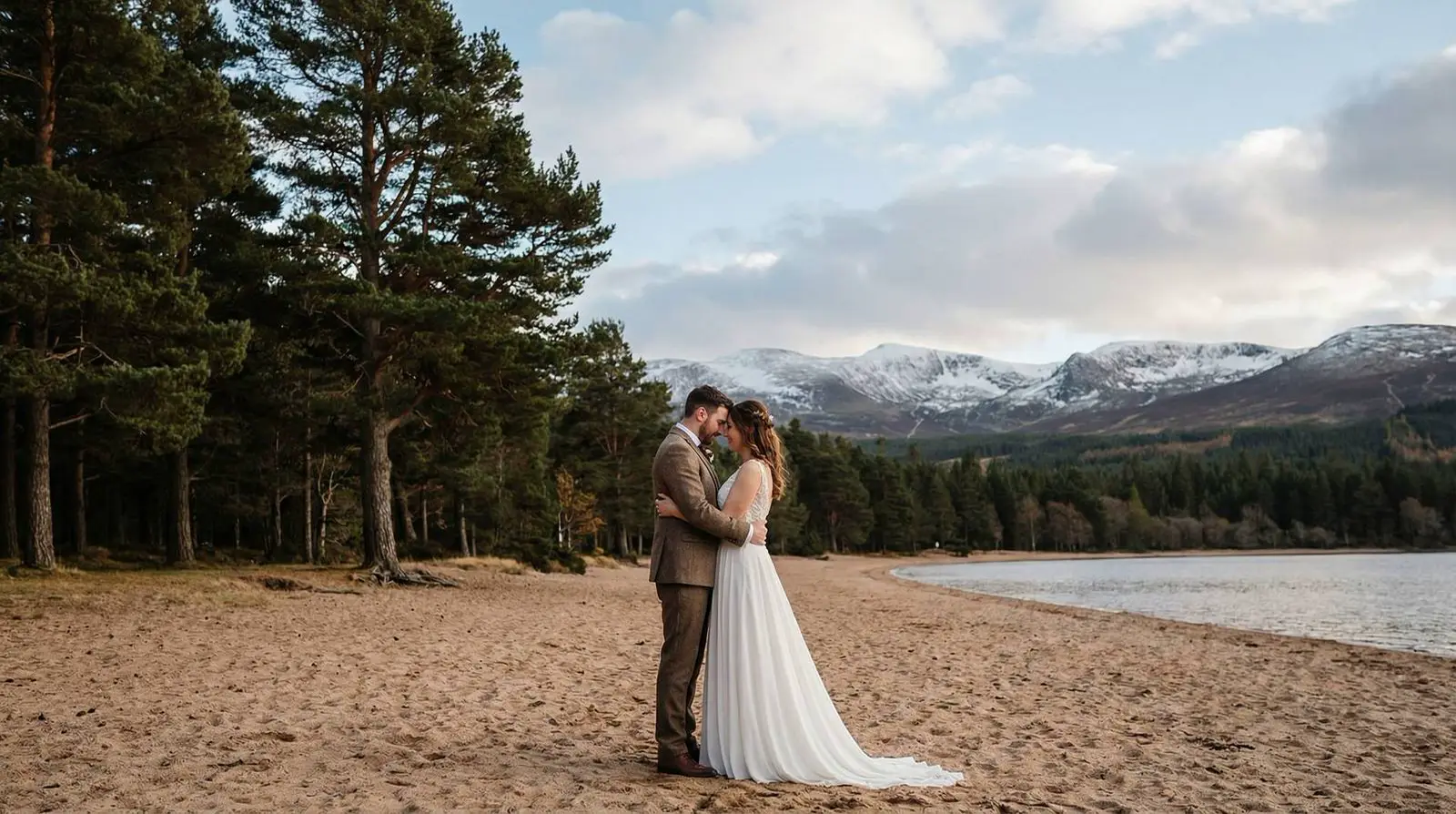 Example image: a couple, Aviemore