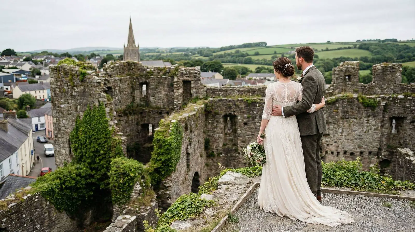 Example image: a couple, Pembrokeshire